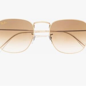 Ray-Ban Frank Gold Frame Sunglasses with Brown Gradiant Lenses